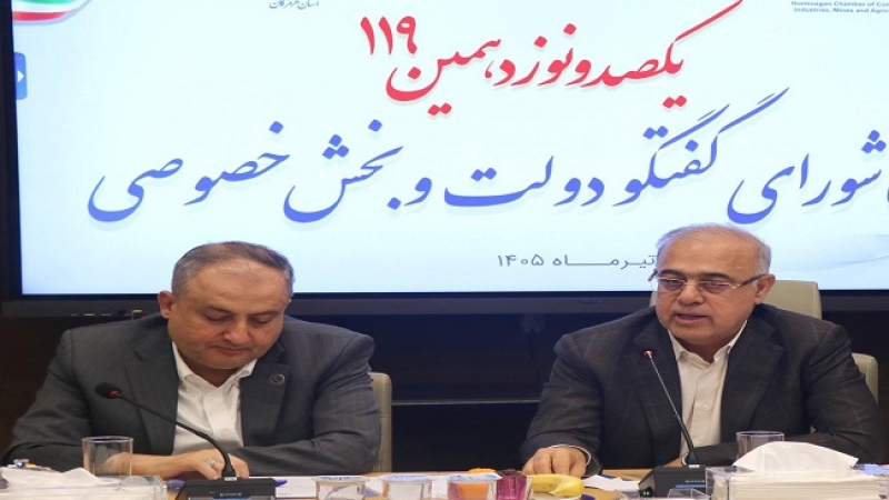 یکصد و نوزدهمین نشست شورای گفت و گوی دولت و بخش خصوصی استان هرمزگان برگزار شد